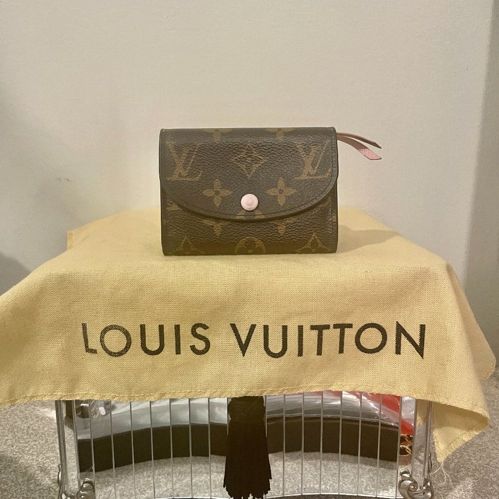 LOUIS VUITTON Monogram Rosalie Coin Purse Rose Pink